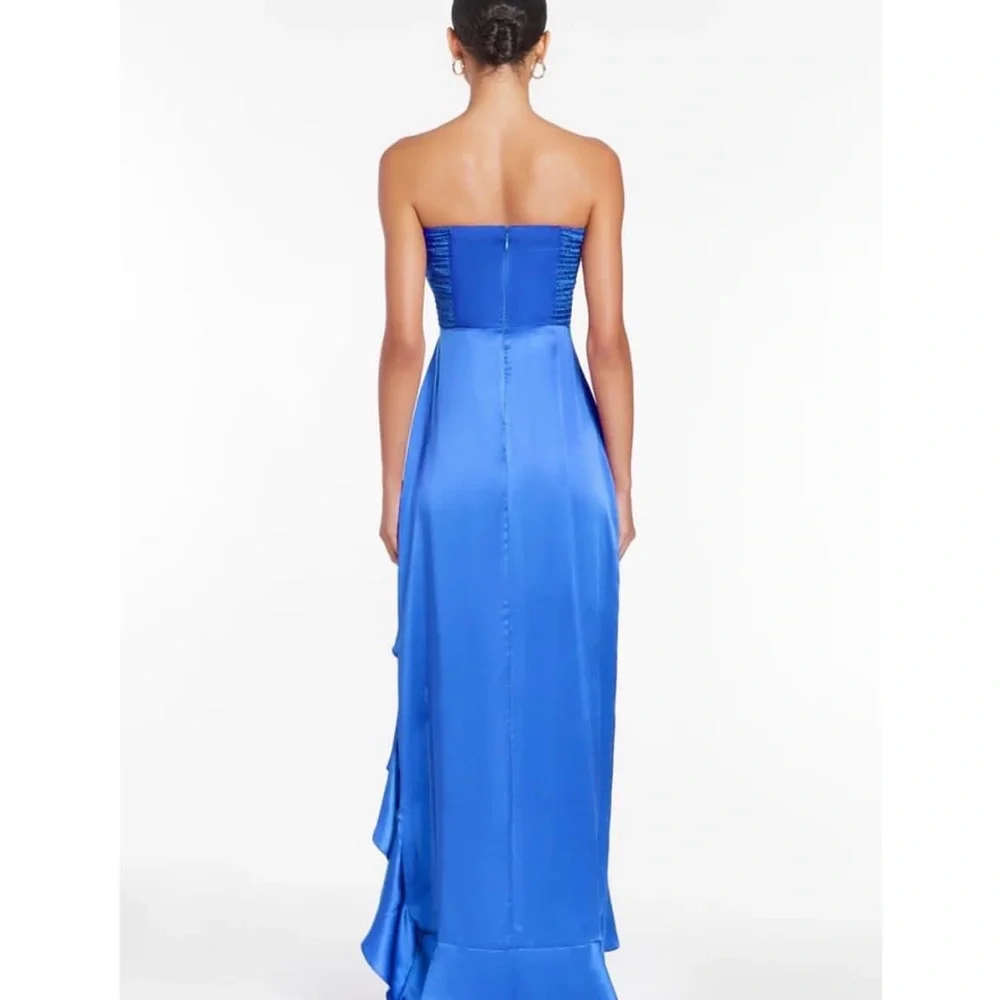 Amanda Uprichard Strapless Royal Blue Dress - Picture 3 of 5